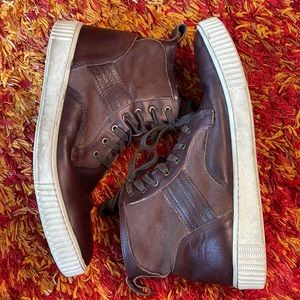 John Varvatos Wide Lace High top Sneaker. Size 13